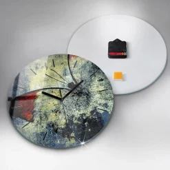 Cichy Zegar Dekoracyjny ścienny Motyl vintage styl fi30