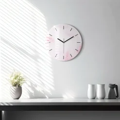 Cichy Zegar Dekoracyjny Kwitnące kwiaty fi30