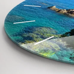 Cichy Zegar Dekoracyjny Wybrzeże Costa Brava fi30