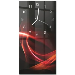 Cichy zegar 30x60 Abstrakcja ozdobny ścienny