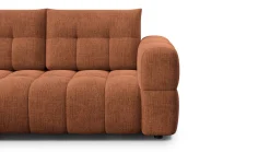 CLOUDI Sofa narożna 4 osobowa lewa, pomarańczowa