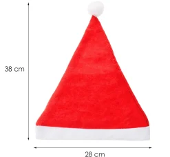 Czapka Mikołaja 10 szt. mikołajki strój czerwona