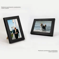 Czarna ramka na zdjęcia 10x15 cm rama prostokątna FRAMAI®