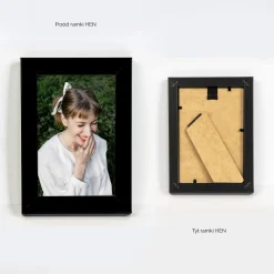 Czarna ramka na zdjęcia 10x15 cm rama prostokątna FRAMAI®
