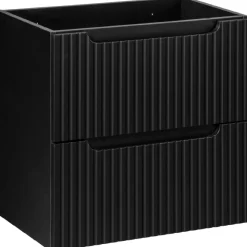 CZARNA szafka łazienkowa z umywalką 60 cm NOVA BLACK 82-60