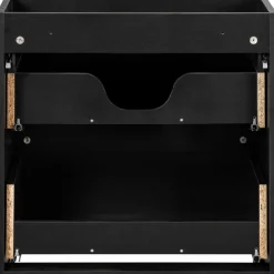 CZARNA szafka łazienkowa z umywalką 60 cm NOVA BLACK 82-60