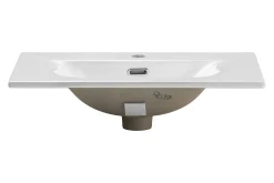 CZARNA szafka łazienkowa z umywalką 60 cm NOVA BLACK 82-60