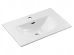 CZARNA szafka łazienkowa z umywalką 60 cm NOVA BLACK 82-60
