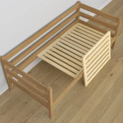 Dębowe łóżko sofa z szufladą na materac N01