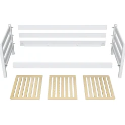 Dębowe łóżko sofa z szufladą na materac N01