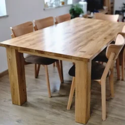 Dębowy stół z litego drewna THOR 140 x 80