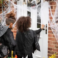 Dekoracja na Halloween pajęczyna z 2 pająkami sieć 3,5 m
