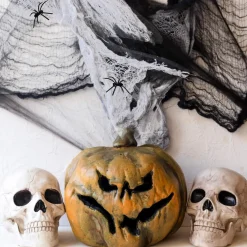 Dekoracja na Halloween pajęczyna z 2 pająkami sieć 3,5 m