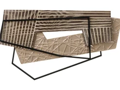Dekoracja ścienna ENNIS Metal 36 cm Brązowy