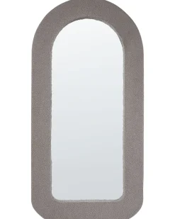 Dekoracyjne lustro ścienne 60 x 120 cm beżowoszare