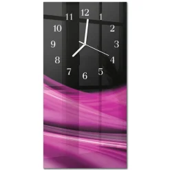 Dekoracyjny zegar 30x60 Abstrakcyjne Linie cichy mechanizm salon