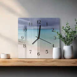 Dekoracyjny zegar 30x30 Plaża design na ścianę
