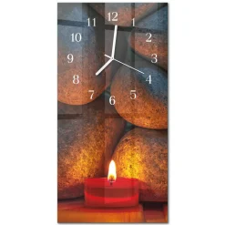 Designerski zegar 30x60 Kamienie zegar ścienny