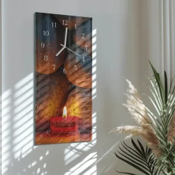 Designerski zegar 30x60 Kamienie zegar ścienny