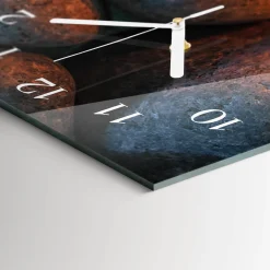 Designerski zegar 30x60 Kamienie zegar ścienny
