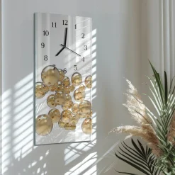 Designerski zegar 30x60 Piłki dekoracyjny do salonu