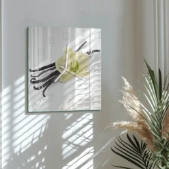 Designerski zegar 30x30 Wanilia zegar ścienny