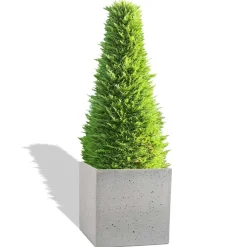 Donica Betonowa Zewnętrzna BLOCK M 60x60x60 szary naturalny
