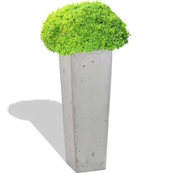 Donica Betonowa Zewnętrzna Zadora CONE L 32x32x93 szary naturalny