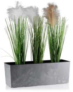 Donica Bouquet szary beton 56xh19 cm