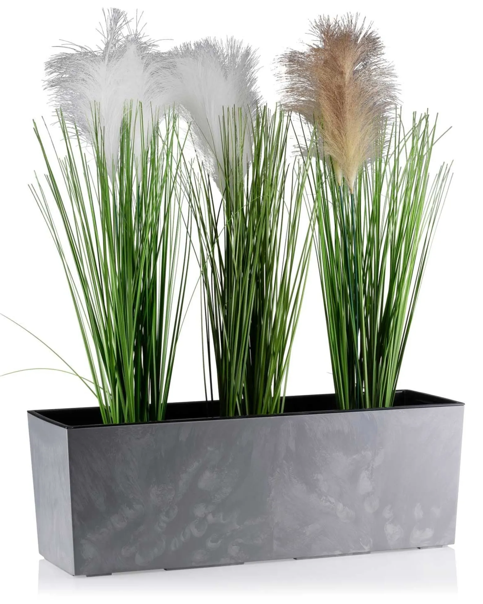 Donica Bouquet szary beton 56xh19 cm