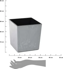 Donica Flore Szary Beton h25x25 cm