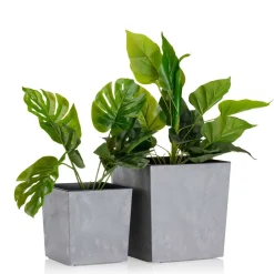 Donica Flore Szary Beton h25x25 cm