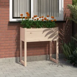 Donica ogrodowa Brąz Drewno sosnowe vidaXL