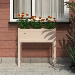 Donica ogrodowa Brąz Drewno sosnowe vidaXL