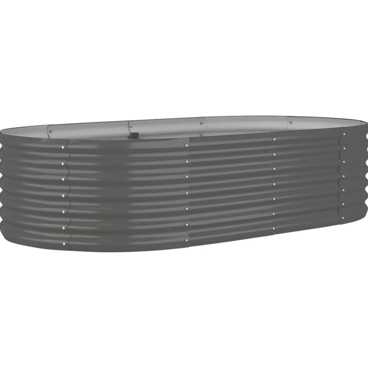 Donica ogrodowa Szary 152 x 80 x 36 cm Stal vidaXL