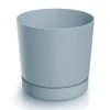 Donica ogrodowa Tubo P 17,8 cm jasnoszara PROSPERPLAST