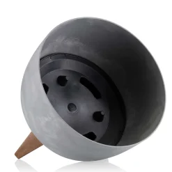 Donica Rosa na nóżkach ECO szary beton 29xh18 cm