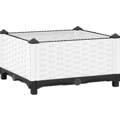 Donice ogrodowa Biały 40 x 40 x 23 cm polipropylen vidaXL