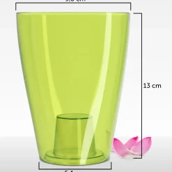 Doniczka Donica Osłonka Na Storczyk Zielona 9 cm