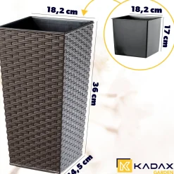 Doniczka Donica z Wkładem Rozmiary 37 cm Kolory