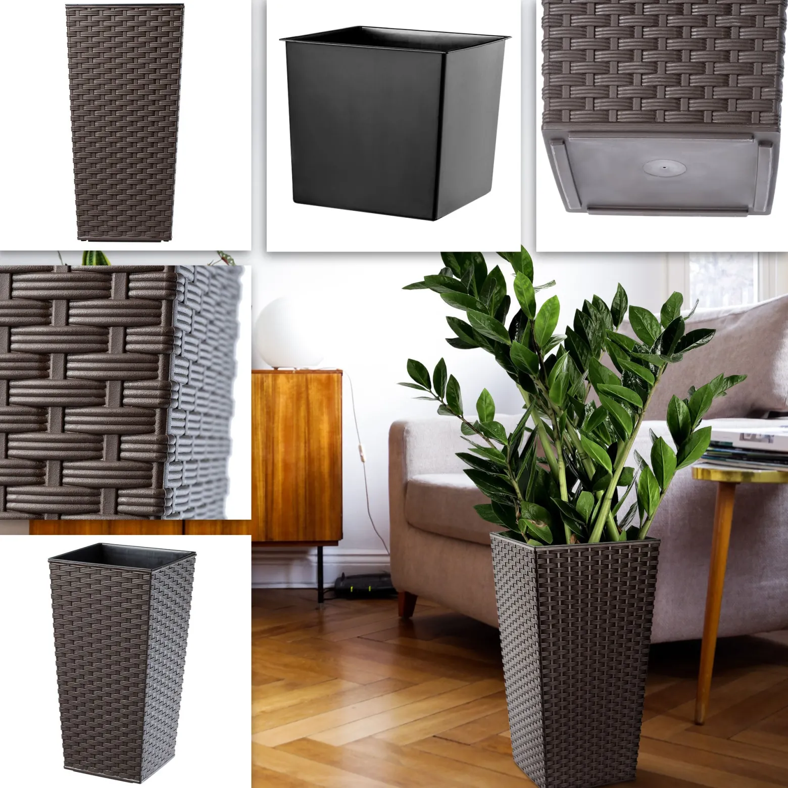 Doniczka Donica z Wkładem Rozmiary 37 cm Kolory
