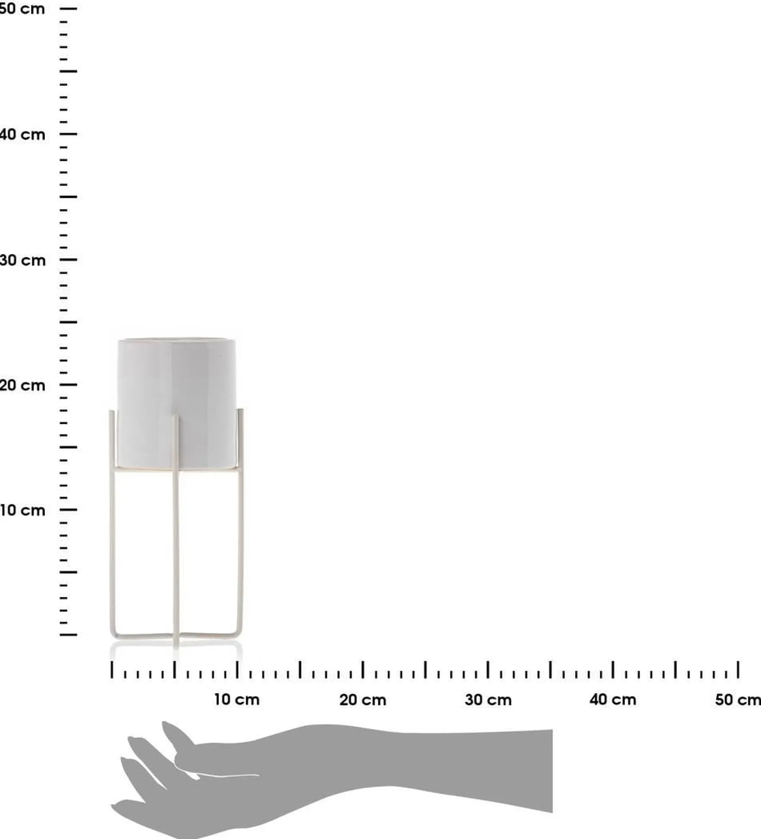 Doniczka Florri White 23,5 cm