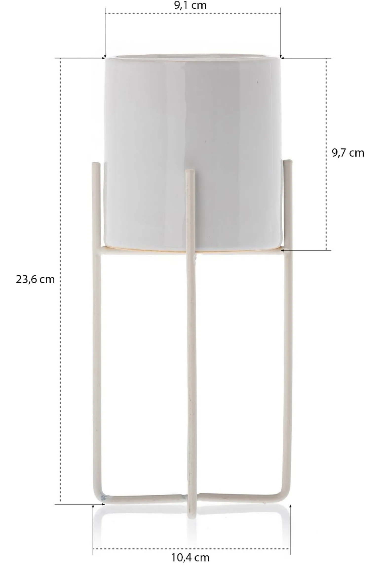 Doniczka Florri White 23,5 cm