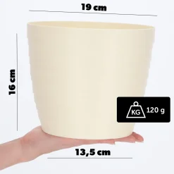 Doniczka Osłonka Donica Na Kwiaty 19cm Kolory