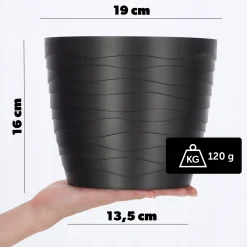 Doniczka Osłonka Donica Na Kwiaty 19cm Kolory
