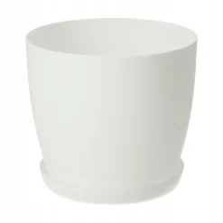 Doniczka Osłonka Na Kwiaty Podstawka Biała 30cm
