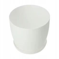 Doniczka Osłonka Na Kwiaty Podstawka Biała 30cm