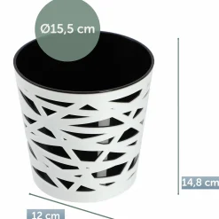 Doniczka Osłonka Wkład Donica Kolory Czarna 15cm