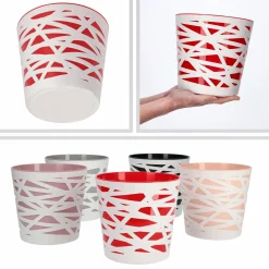 Doniczka Osłonka Wkład Donica Kolory Czerwona 19cm
