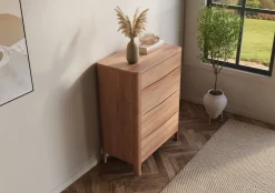 Drewniana komoda bukowa Visby MODENA 80/kol.naturalny